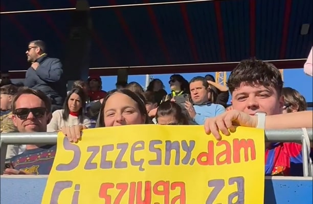 Kibic złożył ofertę Szczęsnemu. Barcelona wszystko pokazała [WIDEO]