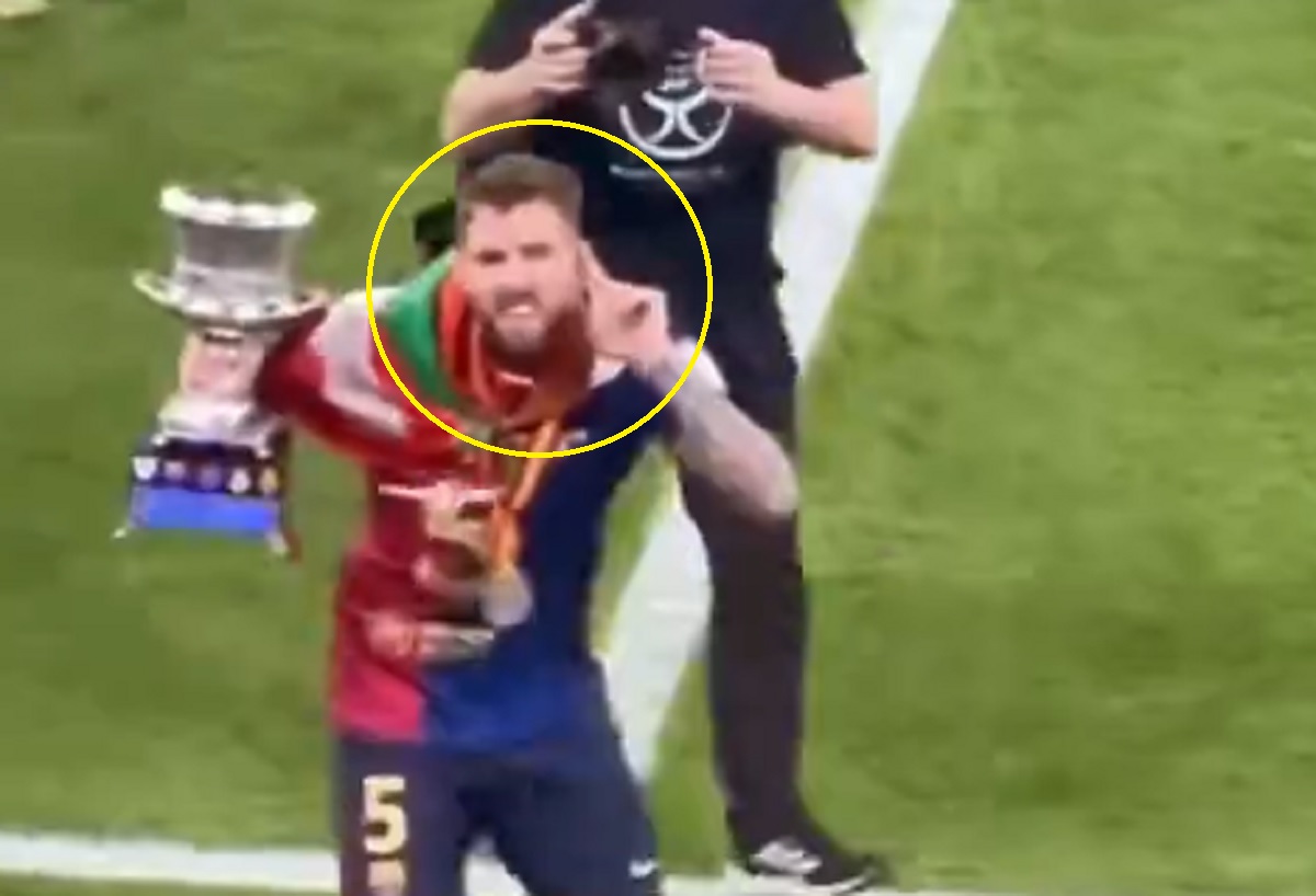 Co za prowokacja gracza Barcelony. Tak zachował się przed kibicami Realu [WIDEO]