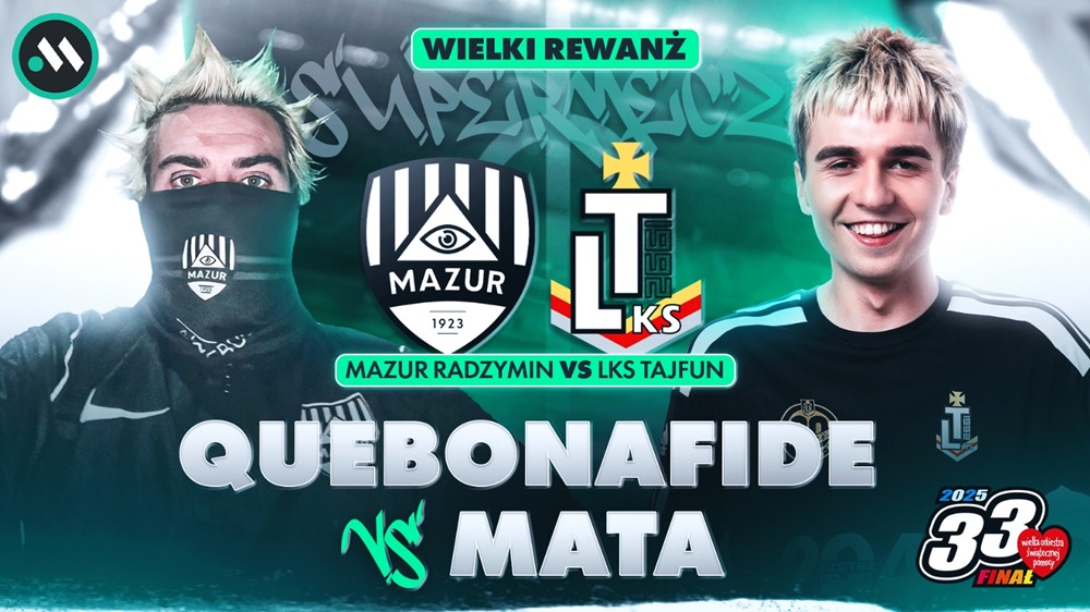 Quebonfide vs Mata. Słynni raperzy zmierzą się na murawie w szczytnym celu