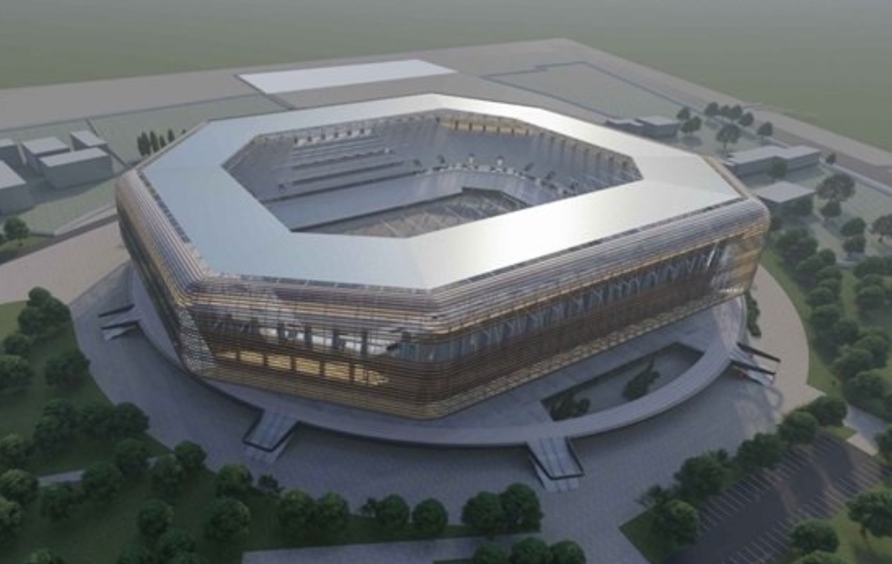 Budują stadion za 550 mln zł. Klub gra w III lidze [ZDJĘCIE]