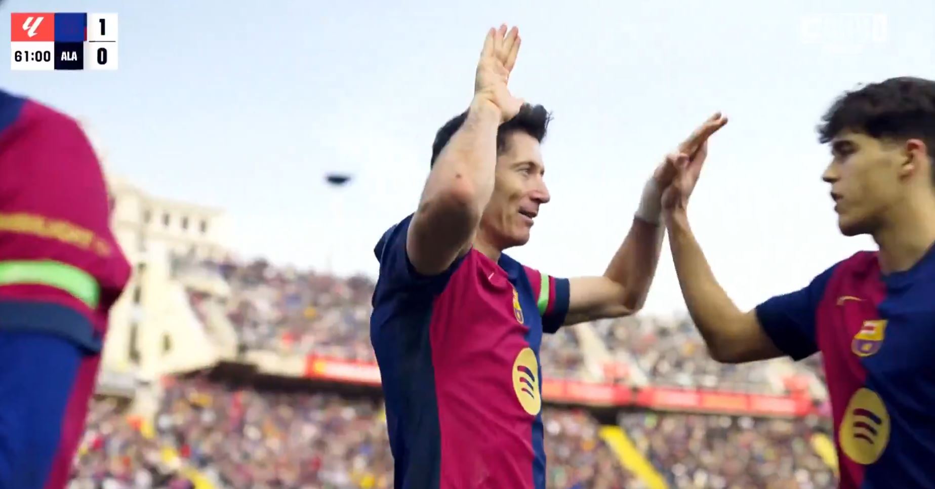 Trudna przeprawa Barcelony! Lewandowski bohaterem [WIDEO]