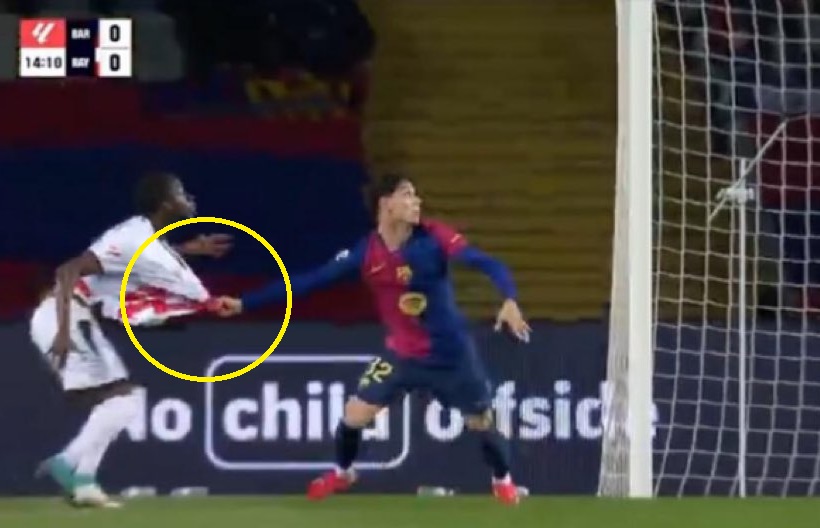 Rayo skrzywdzone w meczu z Barceloną? Wielka kontrowersja, to mógł być kluczowy moment [WIDEO]
