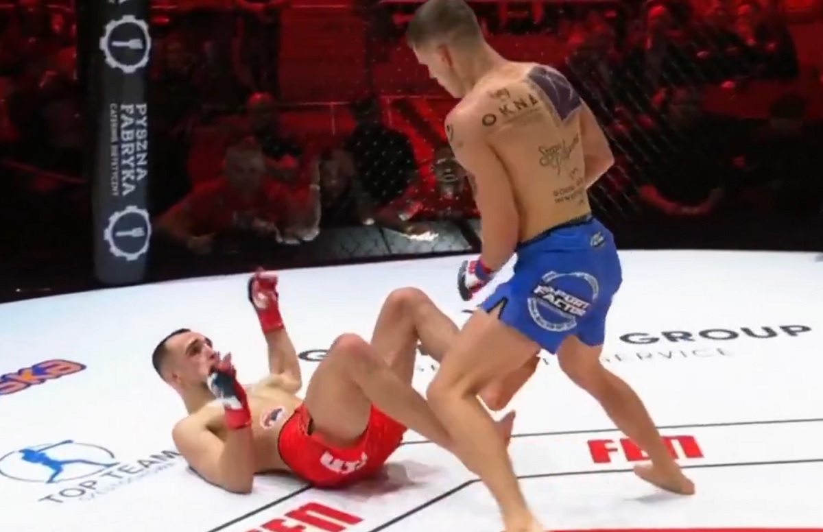 Brutalny nokaut na polskiej gali. Złamana szczęka i wybite zęby [WIDEO]