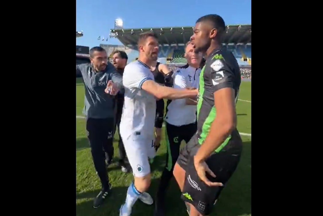 Gorąco przez meczem z Jagiellonią. Awantura na boisku [WIDEO]