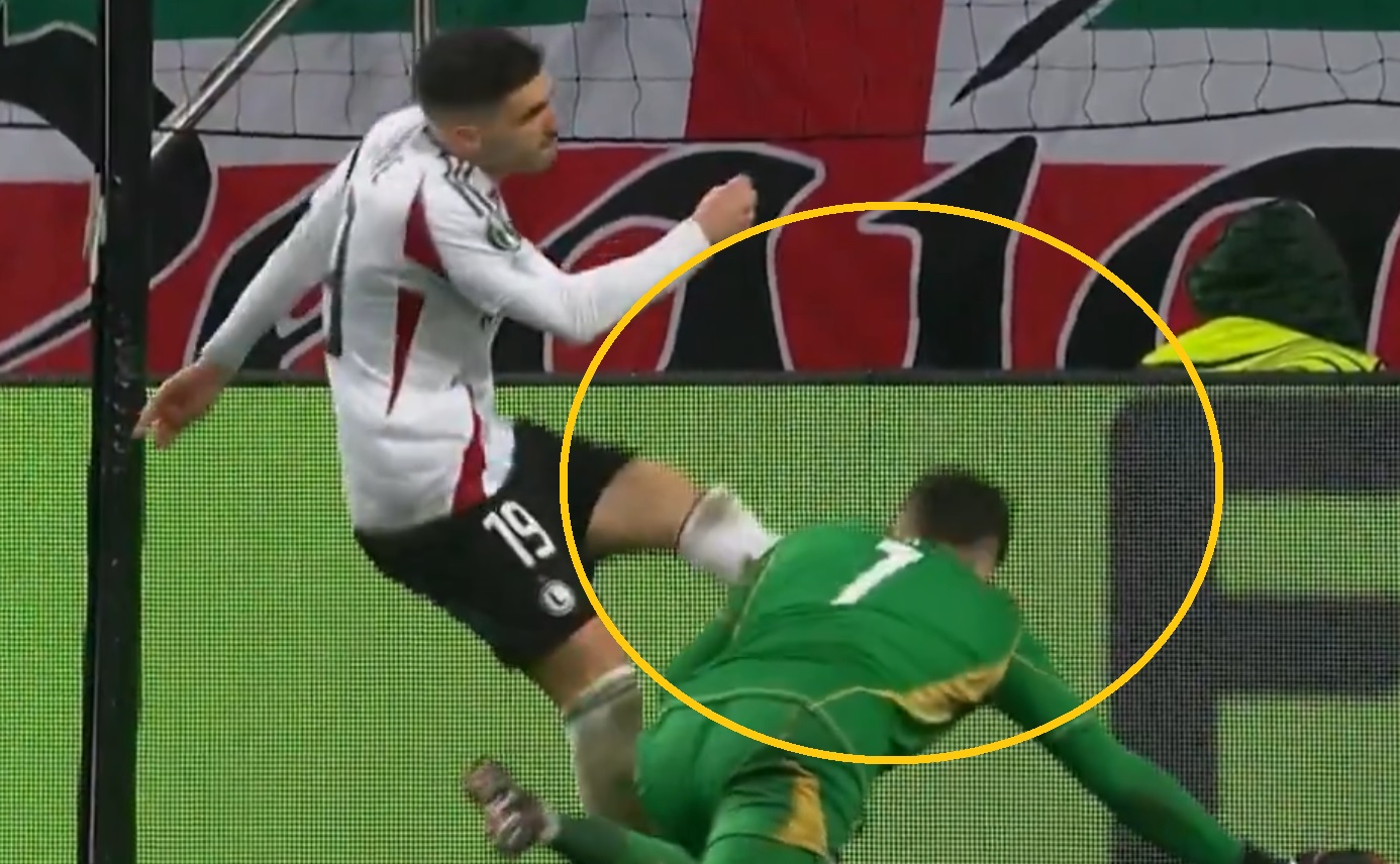 Vinagre rozwalił twarz Tobiaszowi. Bramkarz potrzebował pomocy [WIDEO]