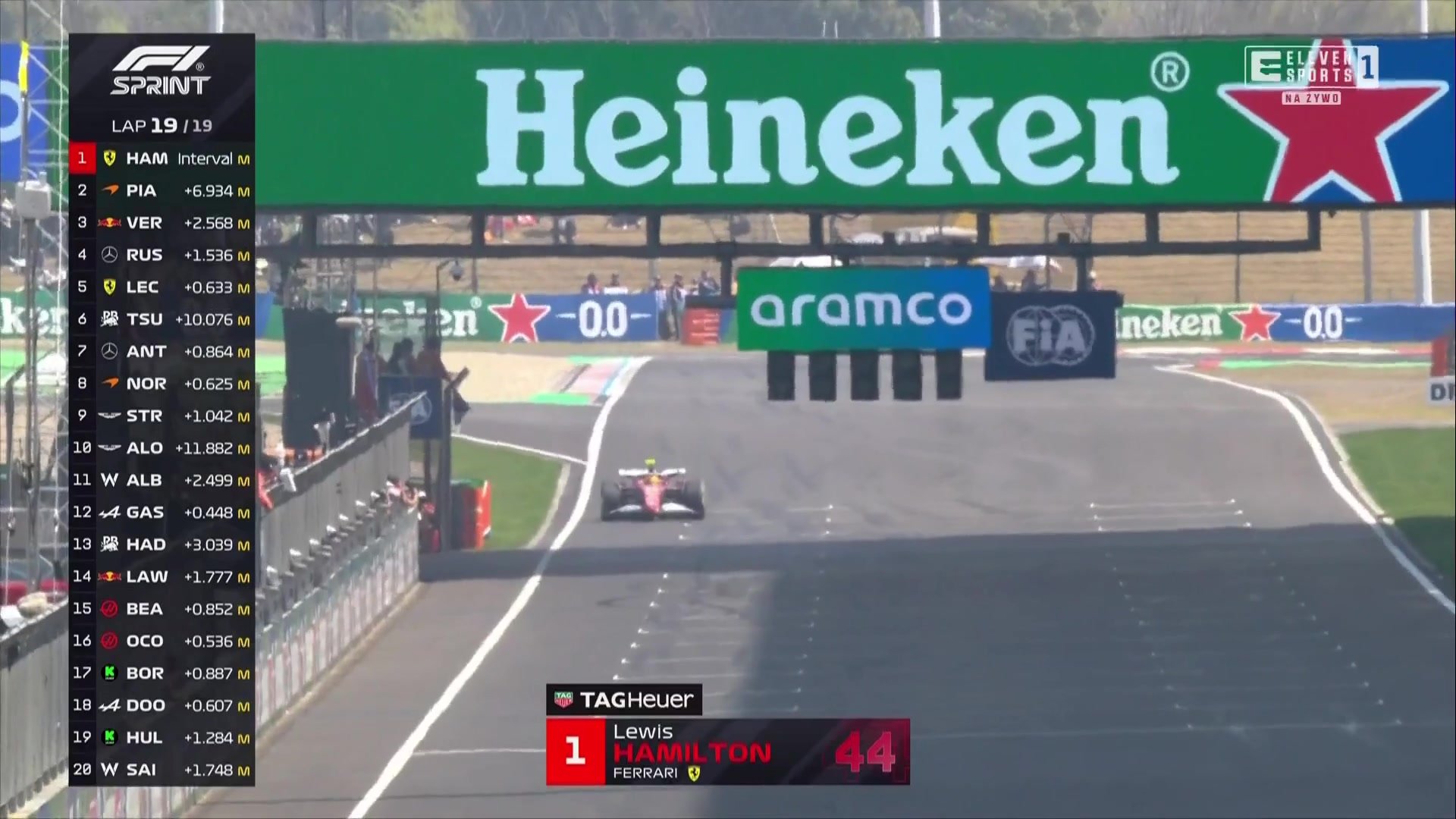 Pierwszy triumf Hamiltona w barwach Ferrari! Bezbłędny sprint Brytyjczyka