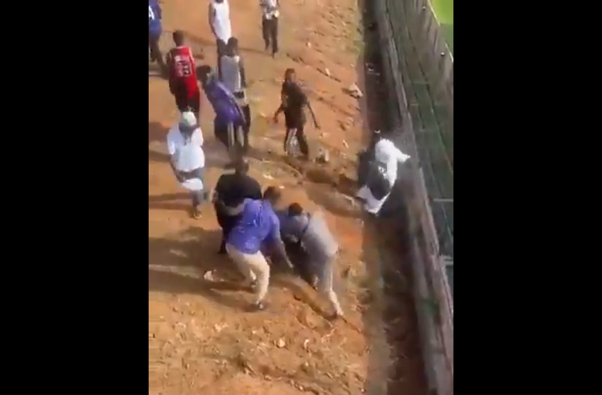Bijatyka podczas meczu. Kibic brutalnie skatowany [WIDEO]