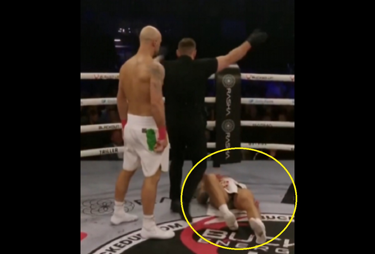 Nokaut z piekła rodem. Aż dostał konwulsji [WIDEO]