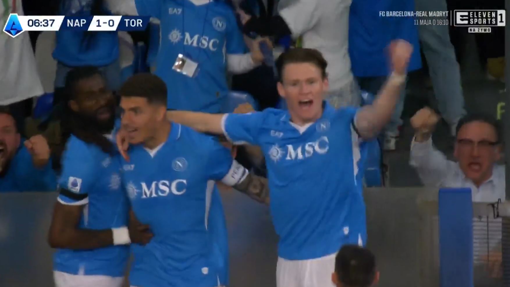 Wielki krok Napoli w kierunku Scudetto. McTominay bohaterem [WIDEO]