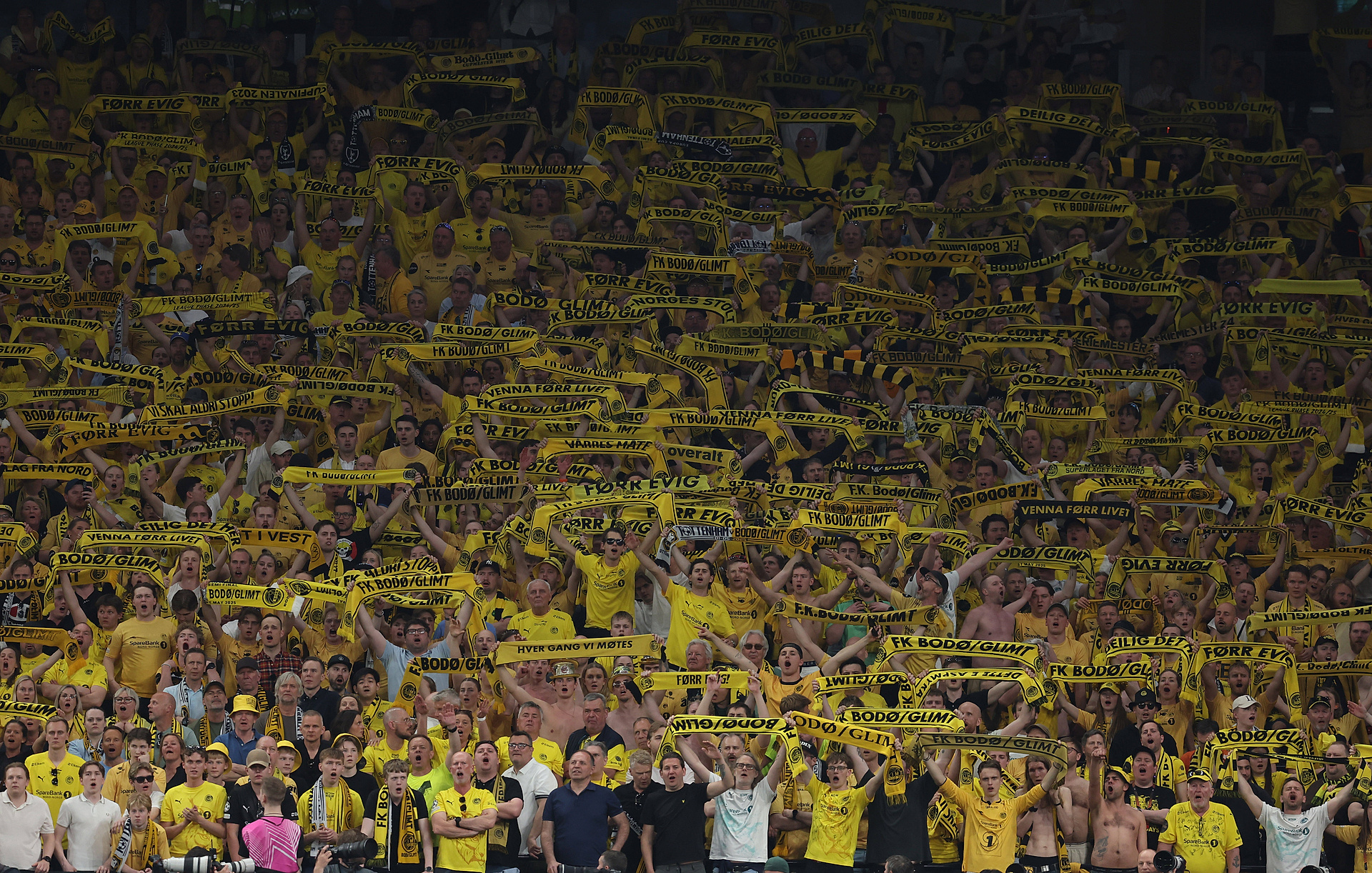 Fani Bodo/Glimt sprawili "niespodziankę" piłkarzom Tottenhamu. Niezbyt przyjemną [WIDEO]