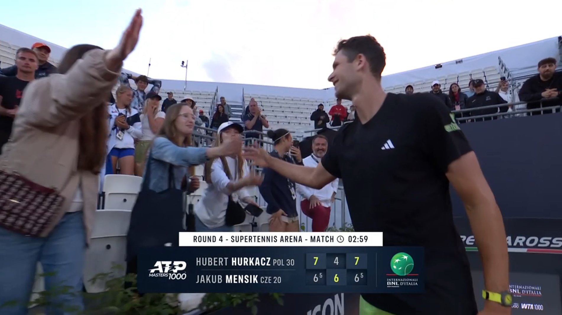 Hurkacz w ćwierćfinale! Trzygodzinna batalia