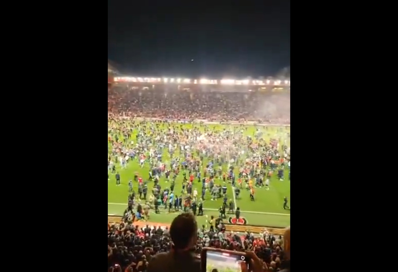 Ależ radość. Takie obrazki po awansie trzecioligowca [WIDEO]