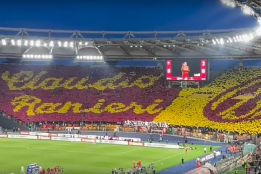 Kibice Romy oddali hołd Claudio Ranieriemu. Tak żegna się legendę [WIDEO]