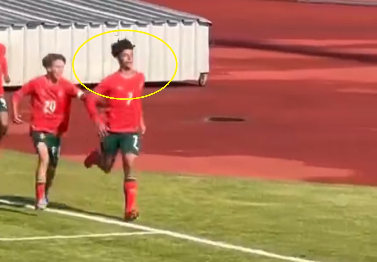 Syn Ronaldo rozpoczął strzelanie w kadrze. Tak zachował się po bramce [WIDEO]