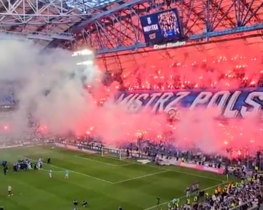 Piękna feta w Poznaniu! Tak Lech świętuje mistrzostwo [WIDEO]