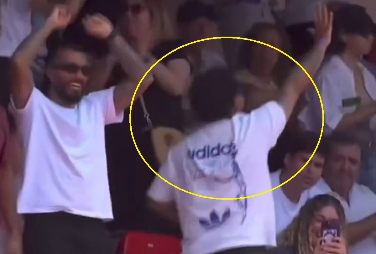 Legenda na zawsze kibicem Realu. Tak zachowała się na meczu juniorów [WIDEO]