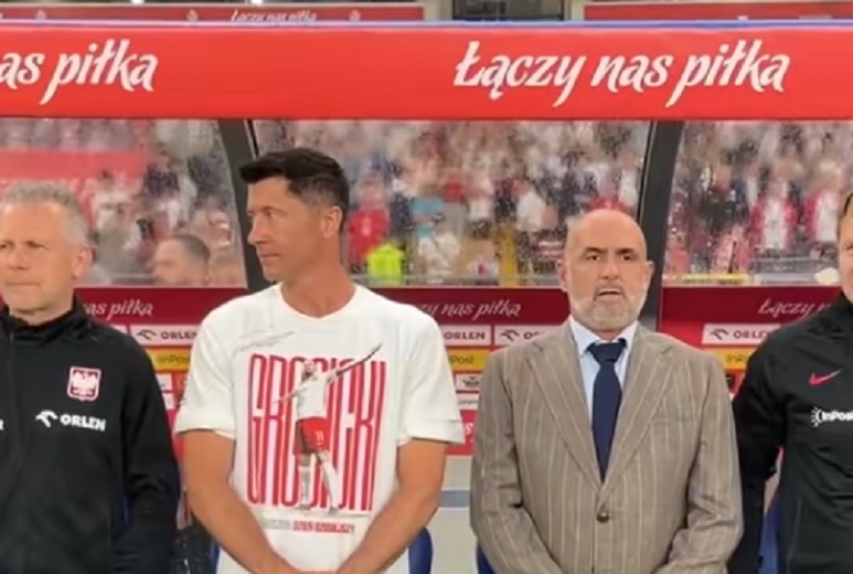Prorocze nagranie? Lewandowski i Probierz nawet na siebie nie spojrzeli [WIDEO]
