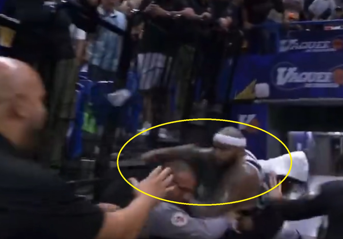 Weteran NBA ruszył na kibiców. Kompletnie stracił głowę [WIDEO]