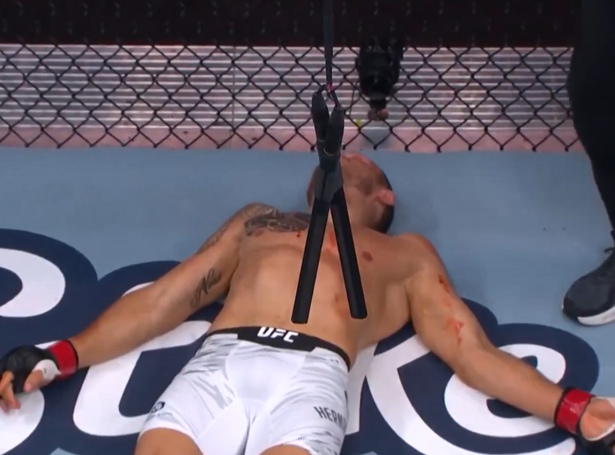 Padł nieprzytomny na matę! Nokaut z piekła rodem na UFC [WIDEO]