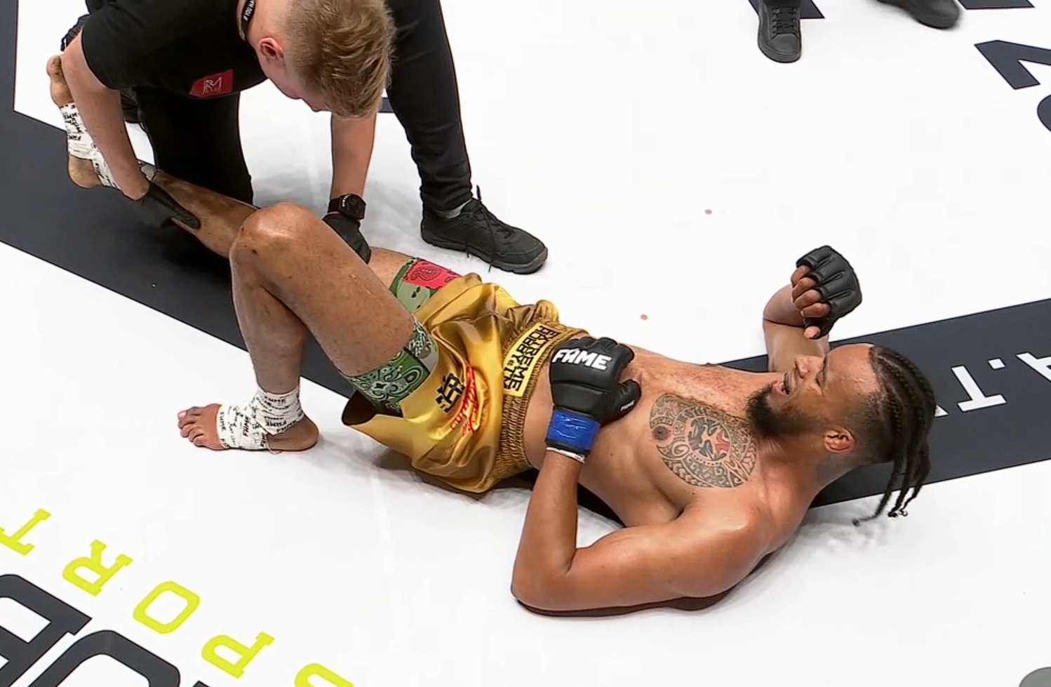 Fatalna kontuzja na Fame MMA. Gwiazda poza turniejem [WIDEO]
