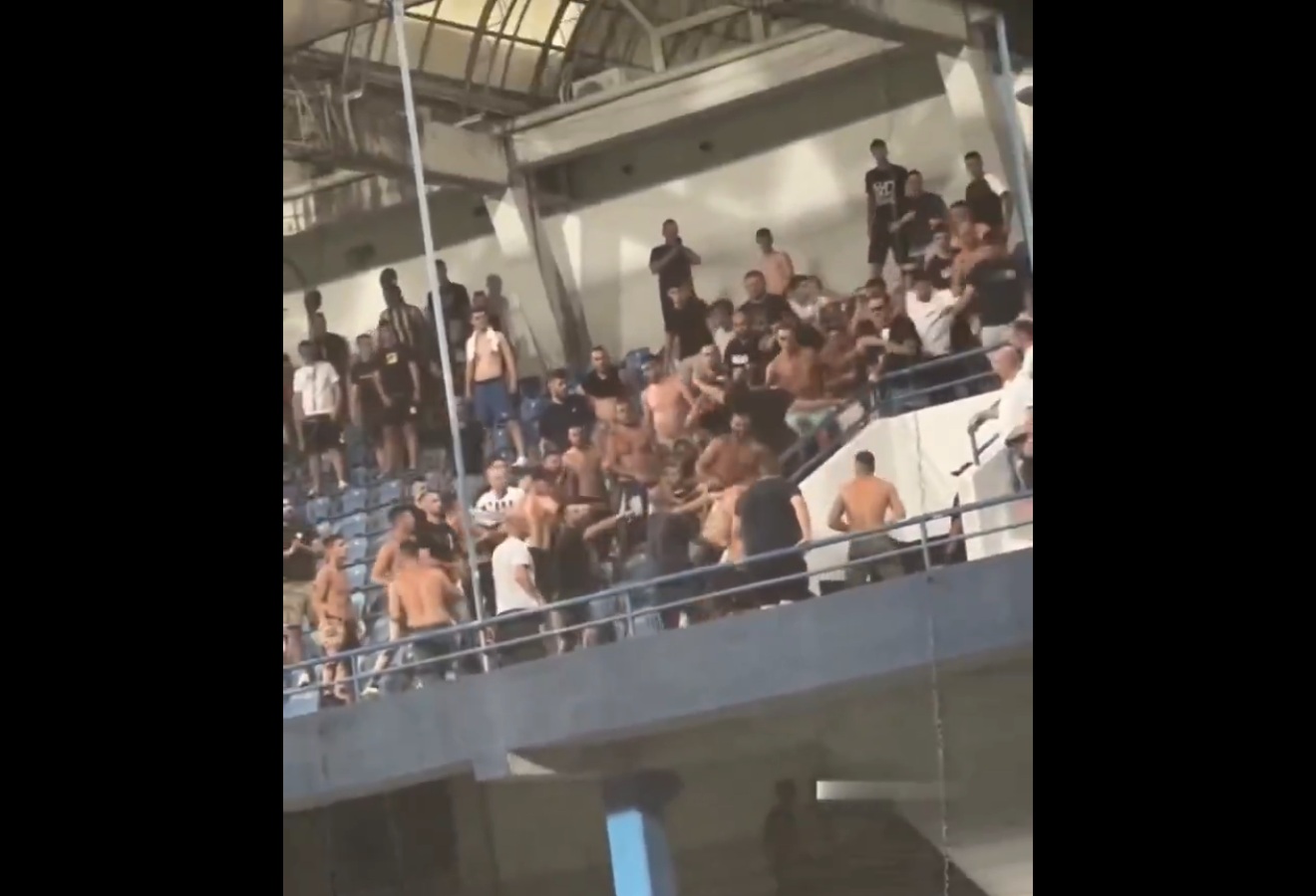 Zadyma w pucharach. Kibice skoczyli sobie do gardeł [WIDEO]