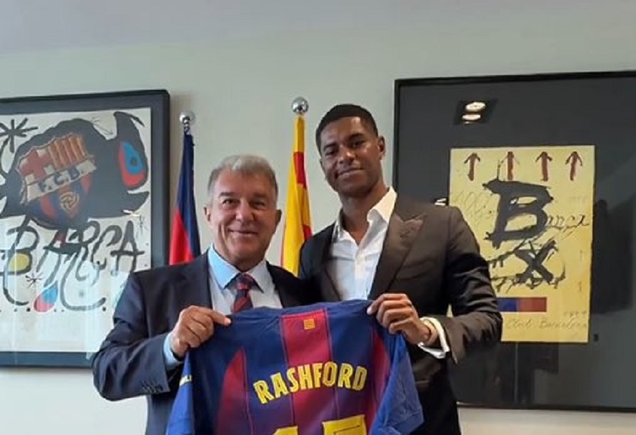 "Dlatego jestem w Barcelonie". Rashford przemówił po transferze