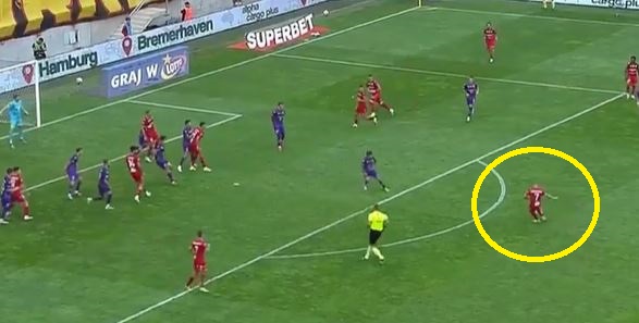 Komiczne pudło nowego gracza Widzewa. Kosztował półtora miliona euro [WIDEO]