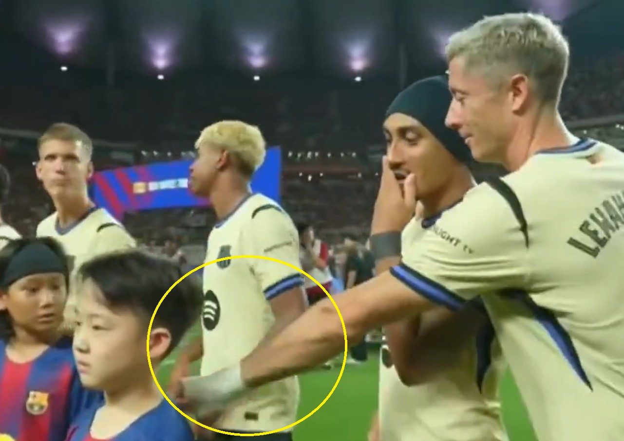 Żartowniś Lewandowski. Tak zachował się przed meczem [WIDEO]