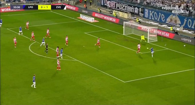 Cudo! Przepiękny gol Ishaka z Crveną [WIDEO]
