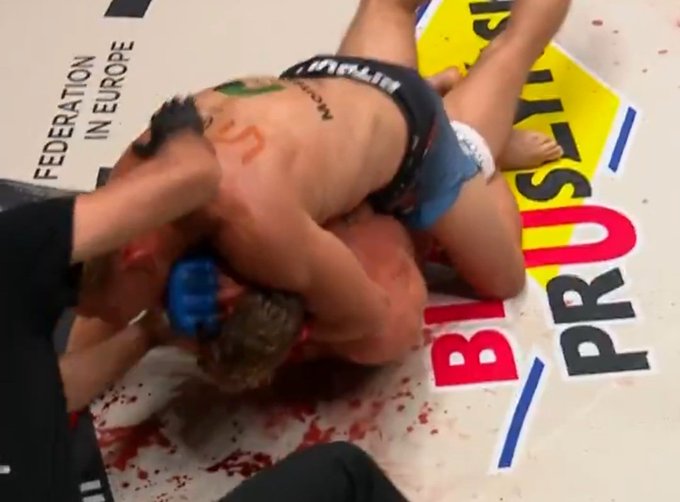 Krwawa łaźnia. Mocny koniec walki na gali KSW [WIDEO]