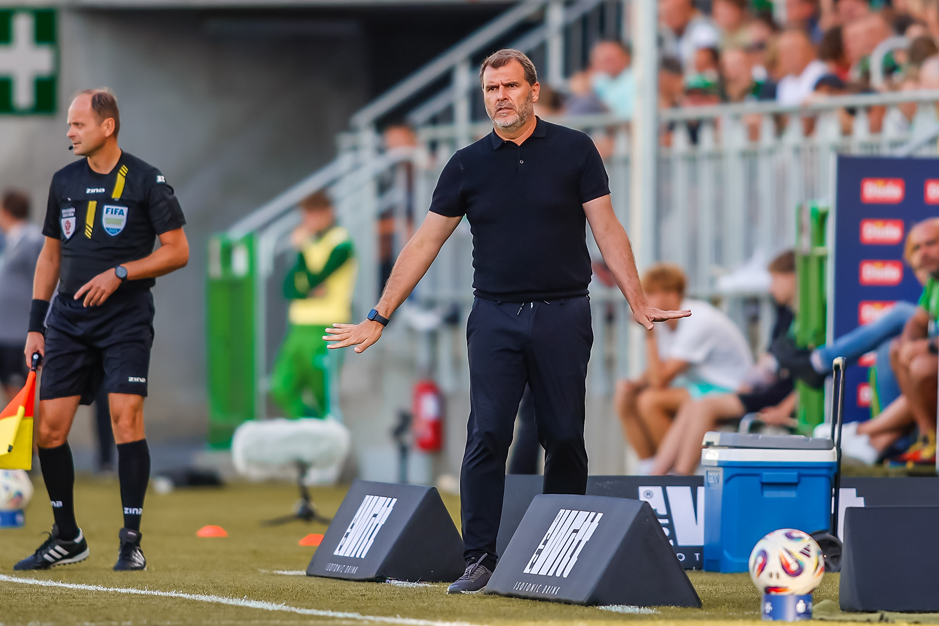 Trener Radomiaka ruszył na dziennikarza. "Widział pan mecz?"