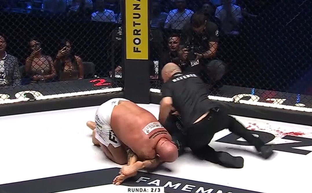 Klęska Najmana na Fame MMA! Rywal prawie urwał mu rękę [WIDEO]