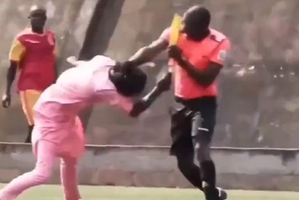 Sędzia znokautował kibica, po czym musiał uciekać. I nie tylko on [WIDEO]