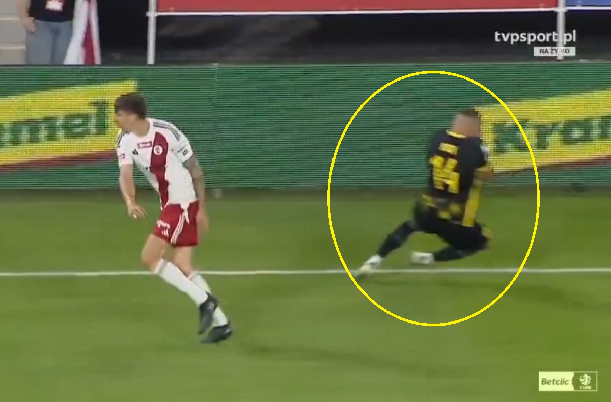 Co to było? Komiczna symulka piłkarza Wieczystej [WIDEO]