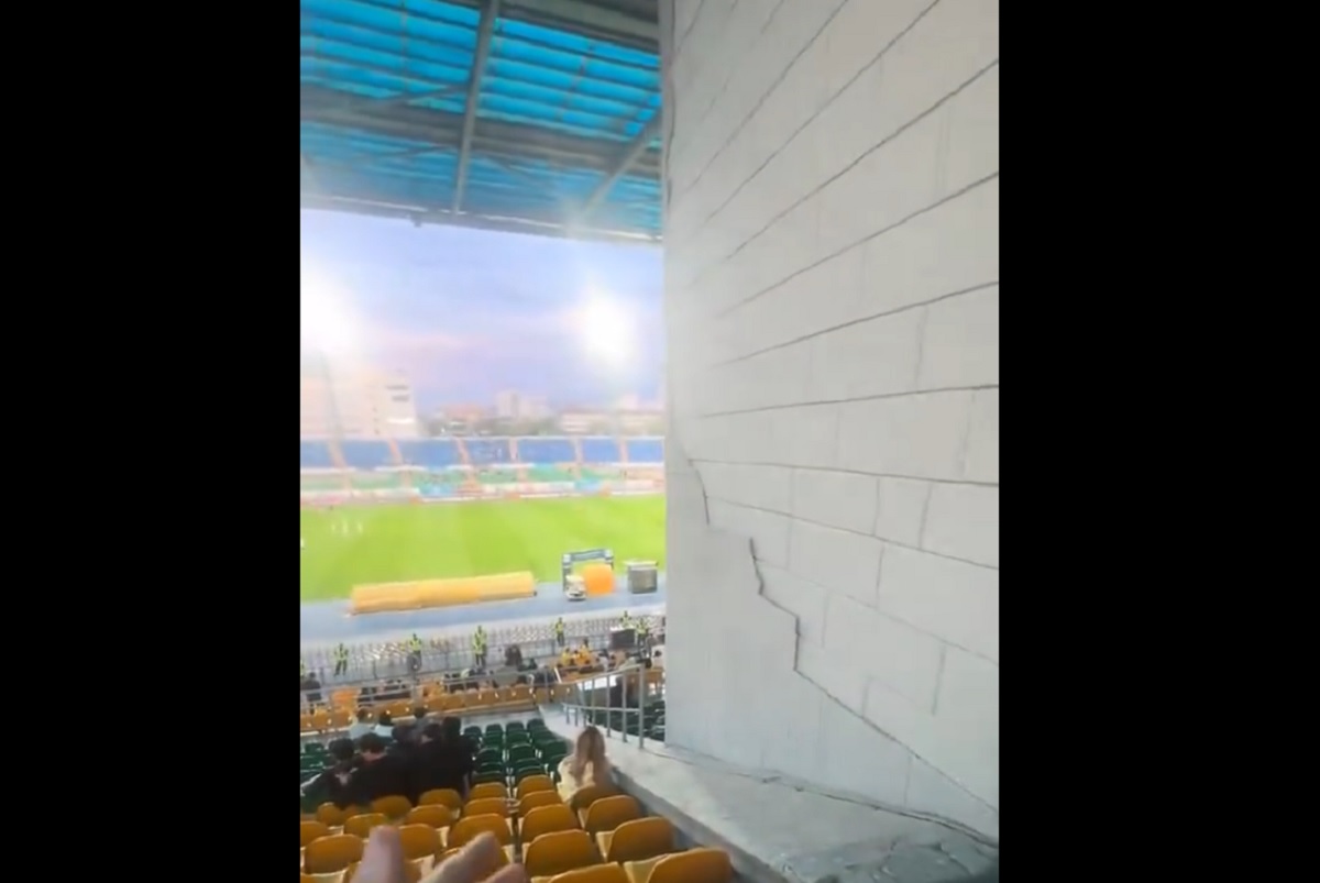Tak wygląda miejsce za ponad 1600 zł na mecz Realu. Absurd na stadionie debiutanta LM [WIDEO]