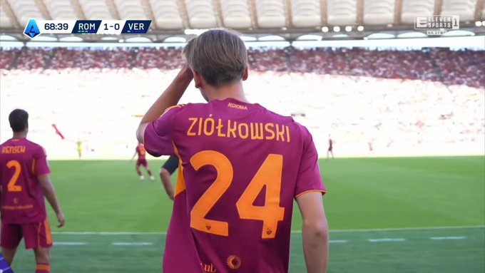 Ziółkowski zadebiutował w Serie A. Roma dogoniła lidera