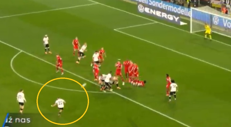 Niemcy nie mieli litości. Piękny gol z wolnego [WIDEO]