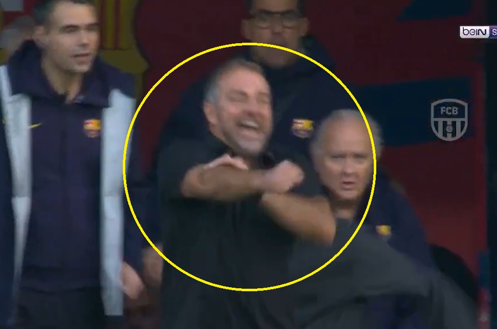 Flick oszalał. Tak zachował się po zwycięskim golu dla Barcelony [WIDEO]