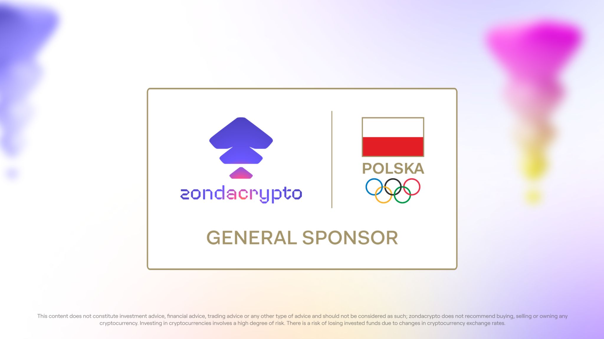 zondacrypto Sponsorem Generalnym PKOl i Olimpijskiej Reprezentacji Polski