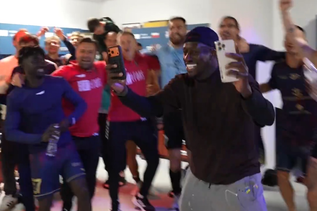 Ogień w szatni Pogoni. Tak Mendy świętował zwycięstwo [WIDEO]