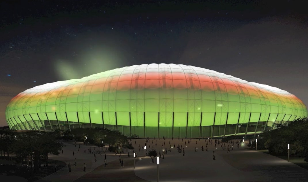 Wybudują stadion i pobiją rekord. Pierwszy taki obiekt w kraju, jest polski wątek [ZDJĘCIE]