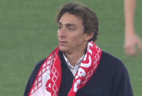 Duplantis pojawił się na ligowym hicie. Nie zgadniecie, komu kibicował [ZDJĘCIE]