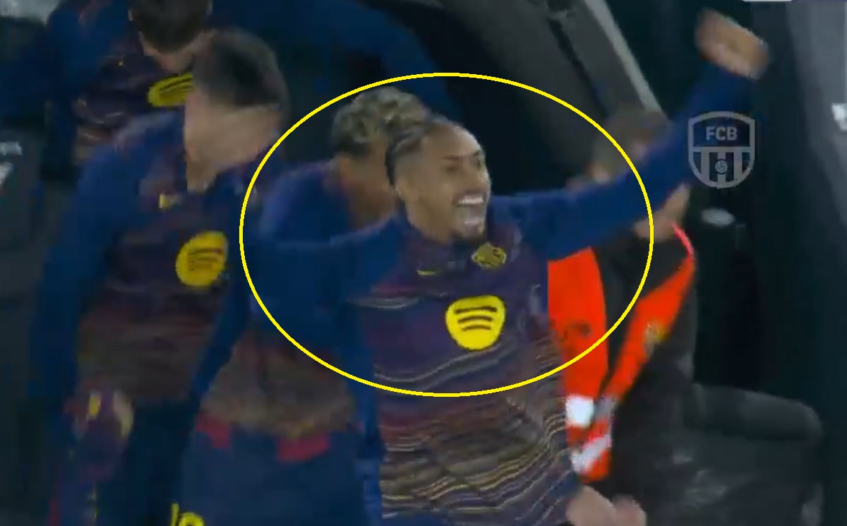 Tak Raphinha zareagował na ostatnią bramkę. Radość to mało powiedziane [WIDEO]