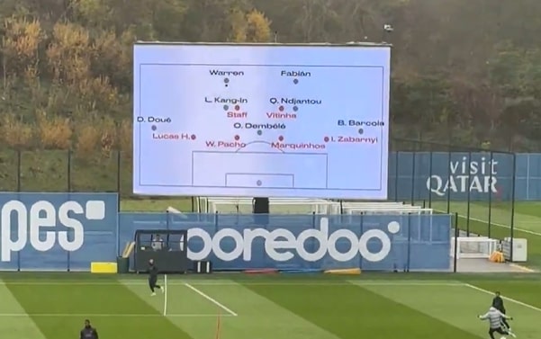 Gigant stanął na boisku PSG. Nagrali, jak trenują gwiazdy [WIDEO]