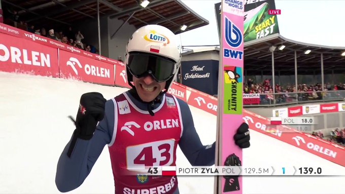 Żyła walczy o zwycięstwo, Tomasiak w czołówce! Cudowny konkurs w Wiśle