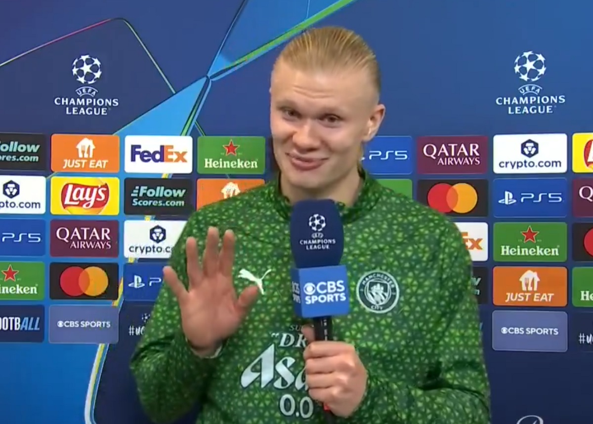 Haaland zadrwił z legendy. "Jest nieobliczalny" [WIDEO]