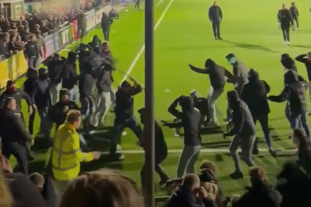 Kibice pobili się na boisku. Gigantyczny skandal [WIDEO]