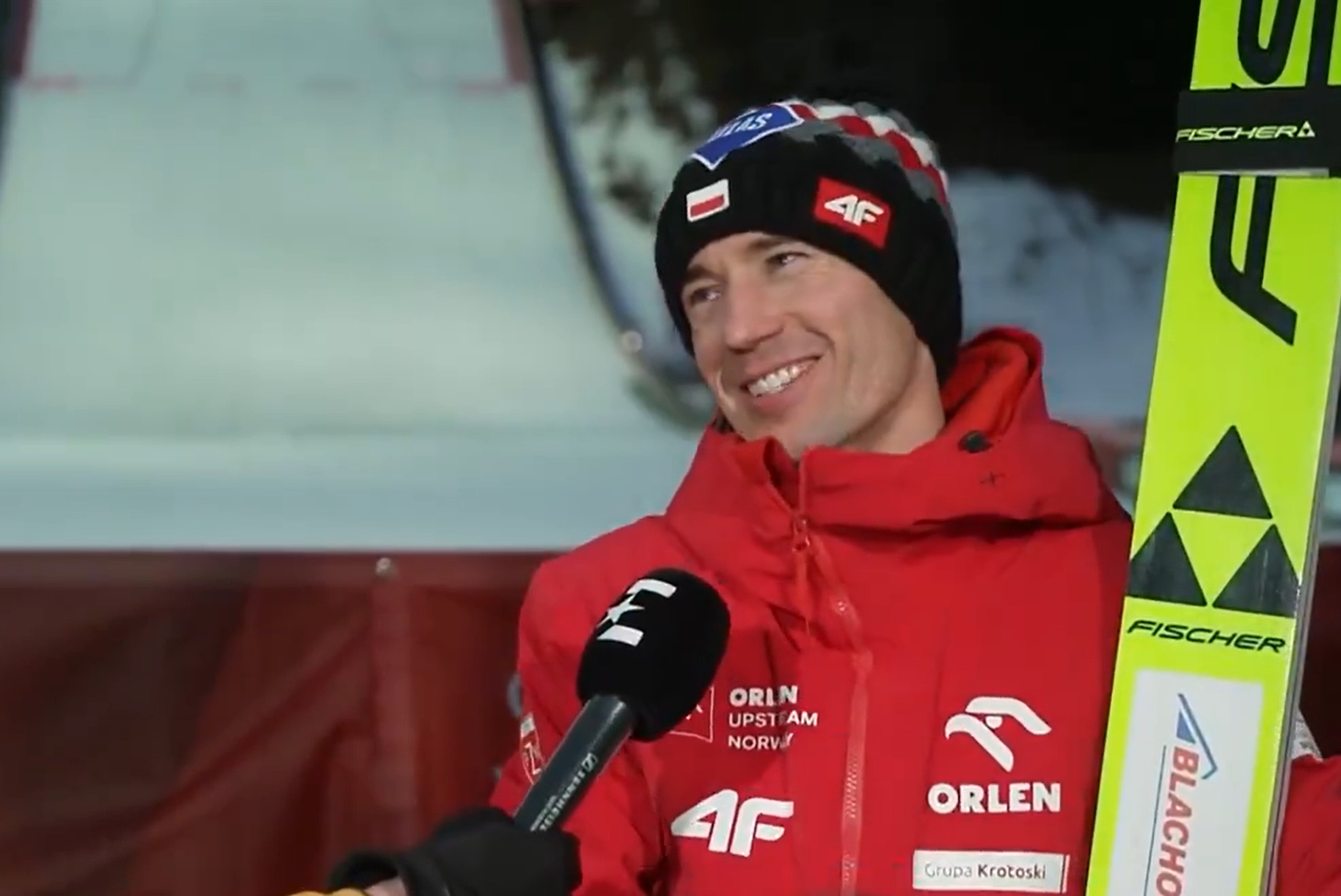 Stoch zaczął bić brawo dziennikarzowi. "Zastanawiam się, jak długo nad tym myślałeś"