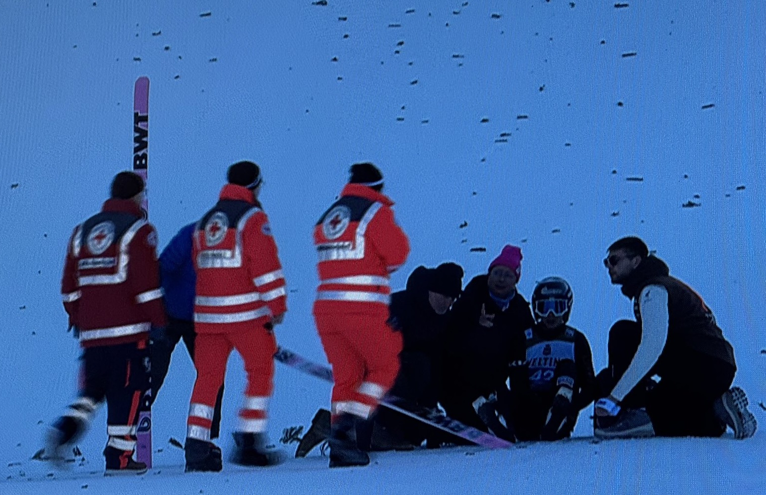Groźny upadek w Ga-Pa. Skoczek wylądował na noszach