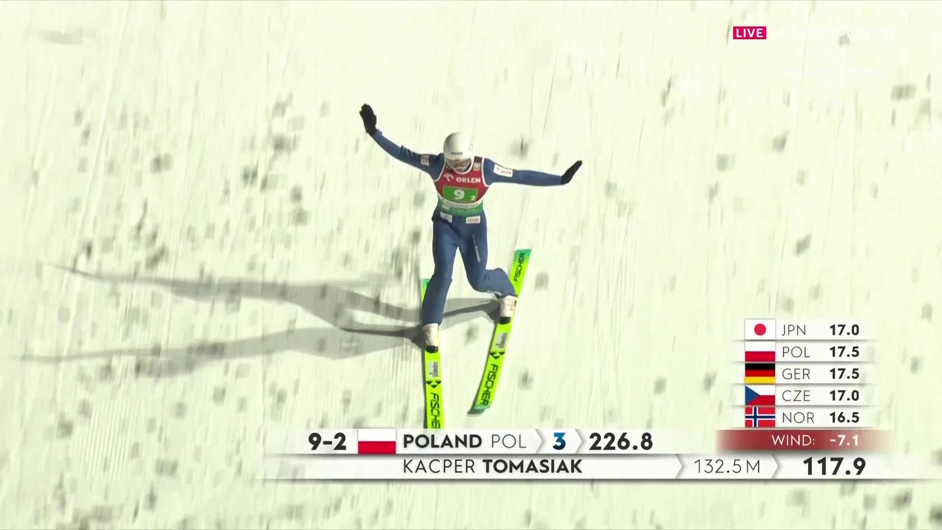 Podium na skrzydłach Tomasiaka! Genialny 18-latek pociągnął Kubackiego!